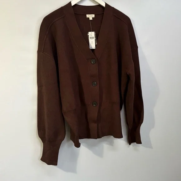 NWT Anthropologie Pilcro Slim Ribbed V-Neck Cardigan Sweater 2X - Picture 10 of 15